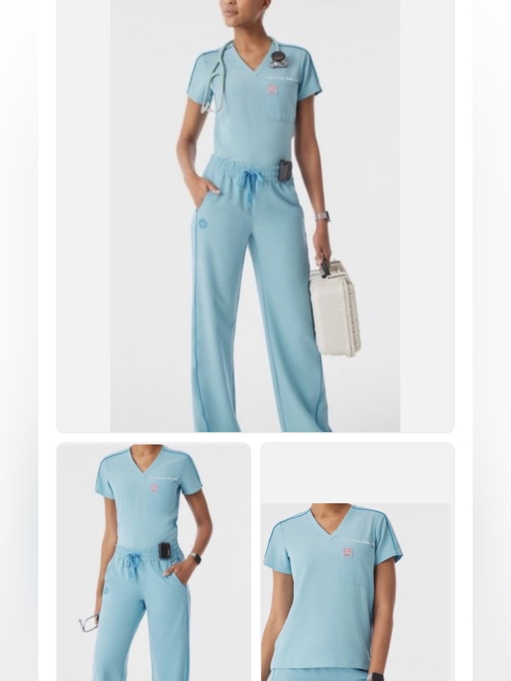 FIGS x Marvel Spiderman Mauritius Blue XL scrub set BNWT